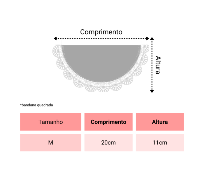 Bandana de Renda - Meia Lua - Image 2