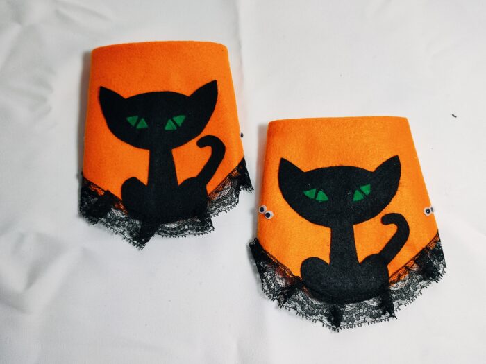 Bandana de Feltro - Gato Preto