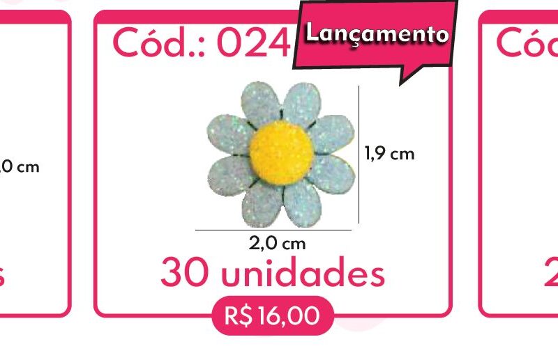 Adesivo Flor – Cód.024 (Luly Pet Biju)